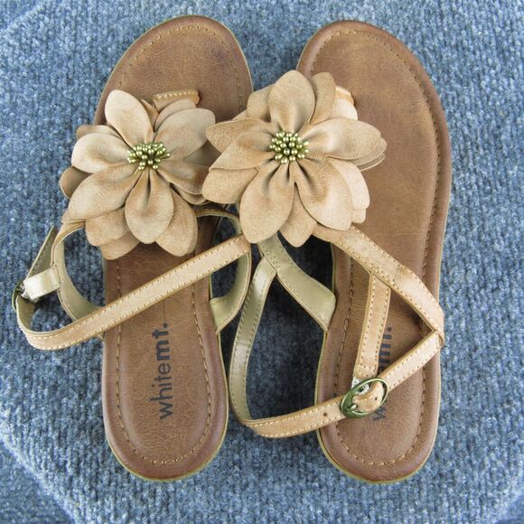 White Mountain‎ Women's Goofy Thong Brown Synthetic Size 7M Gently Used 2025 - Picture 6 of 10